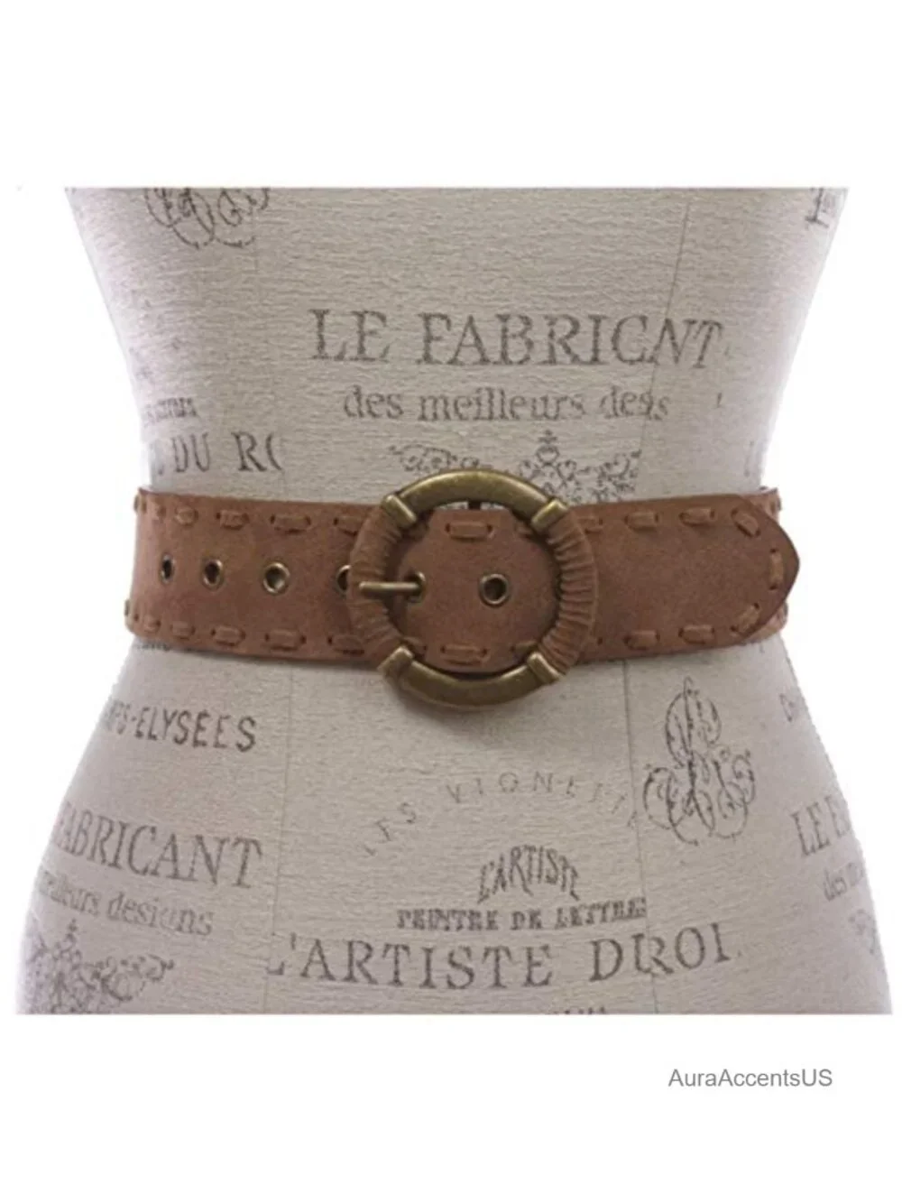 Genuine Cow Suede Leather Belt 1 7/8